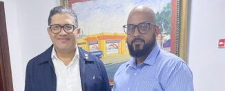 Director de Multimedios Espinosa conversa con presidente del CESDN sobre el desarrollo de Santo Domingo Norte